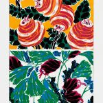 Art Deco Gül ve Yaprak Deseni
