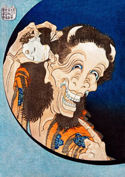 Ukiyo-e Karikatür Portre