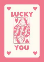 Lucky You Pembe Oyun Kartı