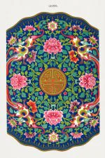 Çin Madalyon Çiçek Deseni