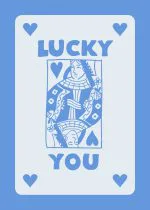 Mavi Lucky You Oyun Kartı