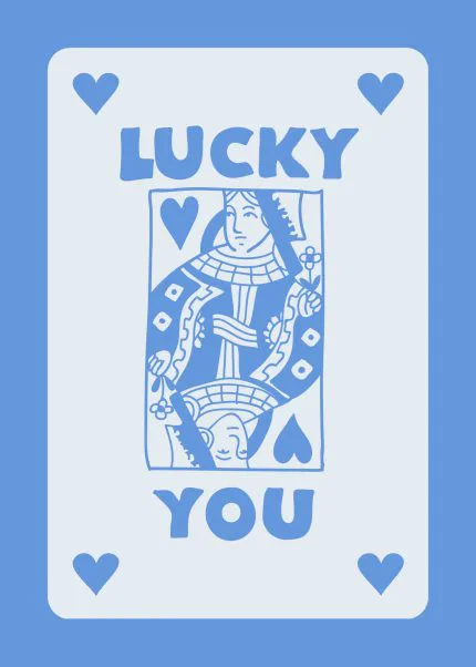 Mavi Lucky You Oyun Kartı