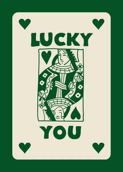 Lucky You Yeşil Oyun Kartı