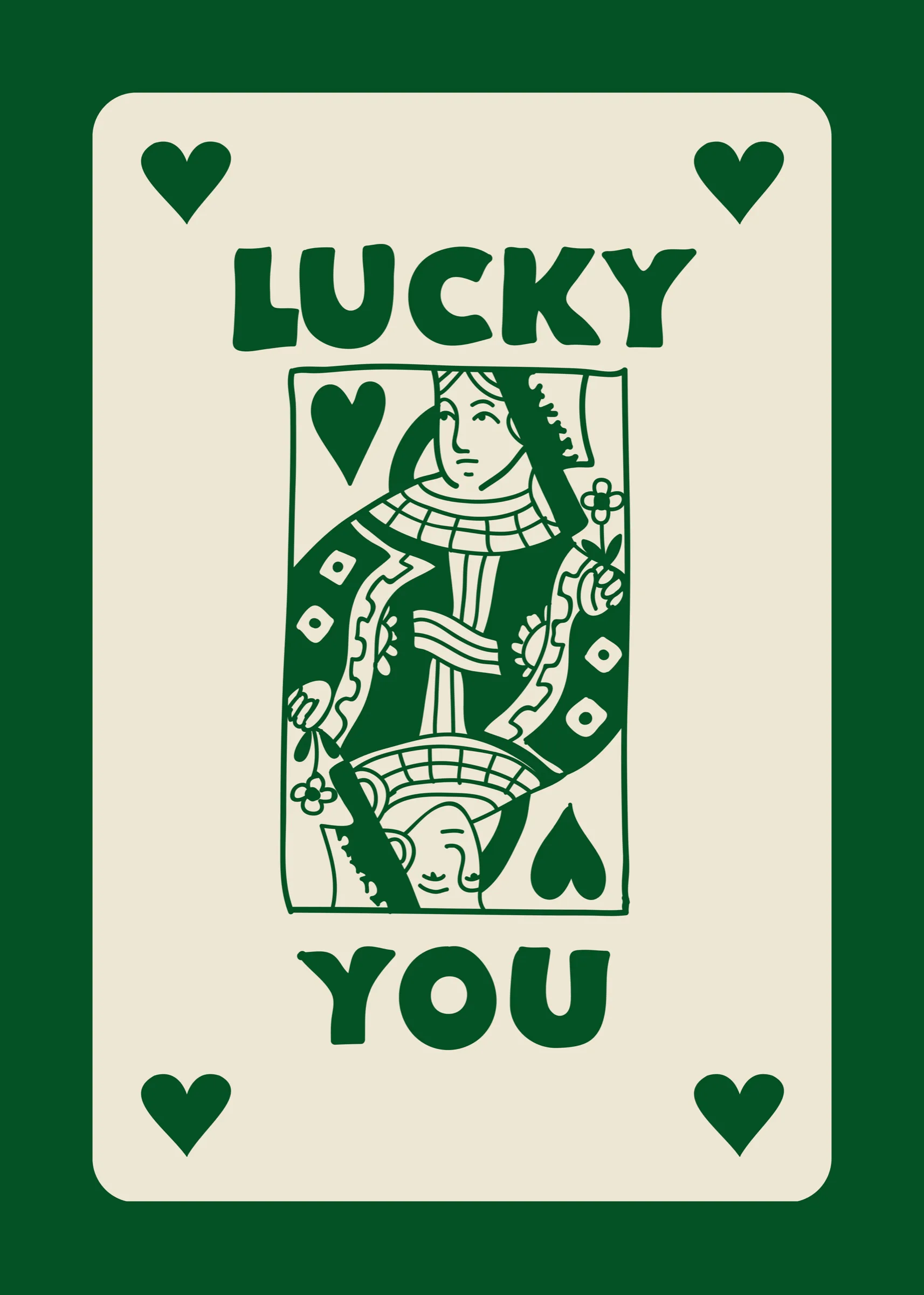 Lucky You Yeşil Oyun Kartı Lucky You Yeşil Oyun Kartı
