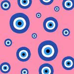 Pembe Zeminde Nazar Deseni