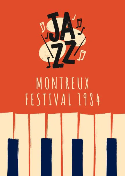 Jazz Festival Turuncu Afiş