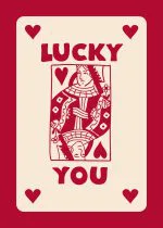 Kırmızı Lucky You Oyun Kartı