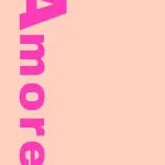 Pembe Amore Dikey Tipografi