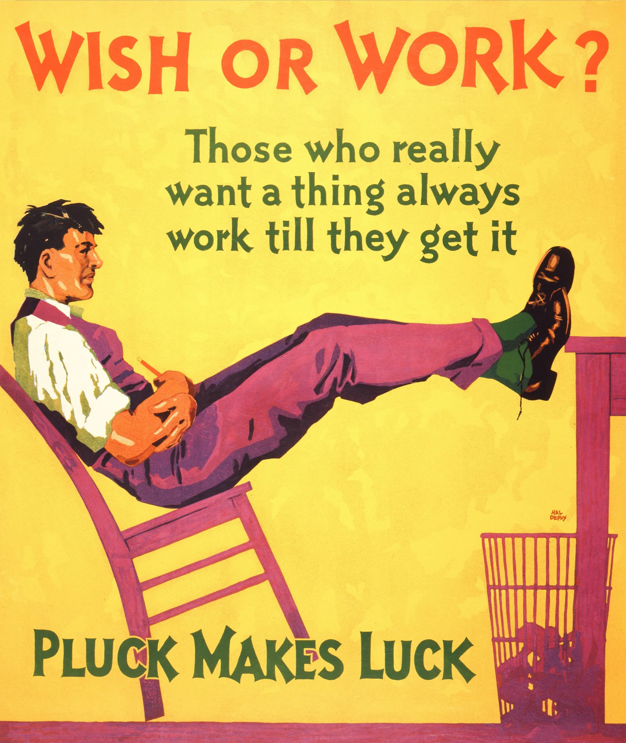 Wish or Work Vintage Motivasyon Wish or Work Vintage Motivasyon