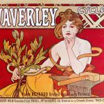 Waverley Bisikletleri Art Nouveau Afişi