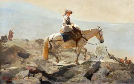 Beyaz Dağlarda Atlı Patika