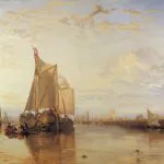Dordrecht Limanında Yelkenli