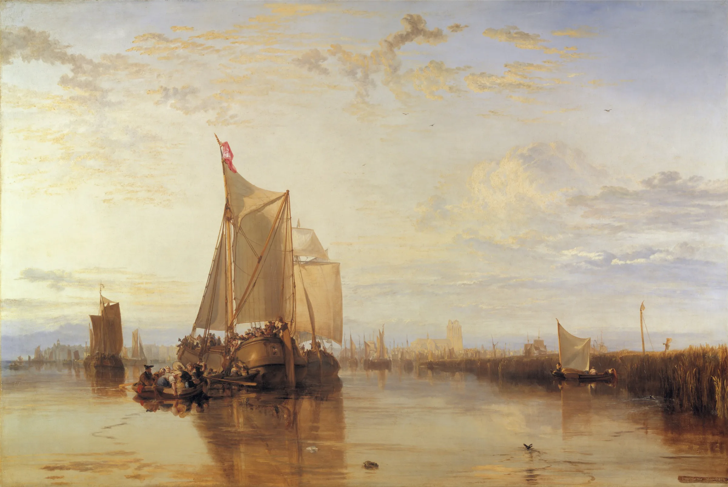 Dordrecht Limanında Yelkenli Dordrecht Limanında Yelkenli