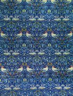 Morris Kuş Deseni Lacivert