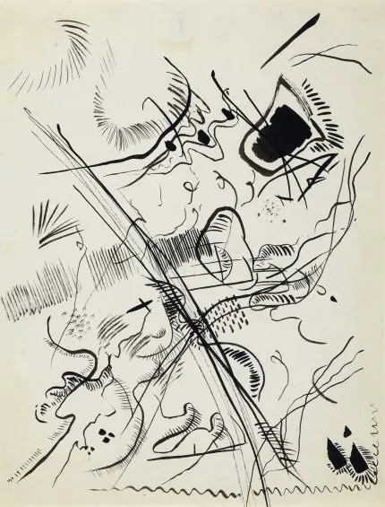 Kandinsky Mürekkep Kompozisyon