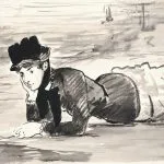 Sahilde Uzanan Kadın