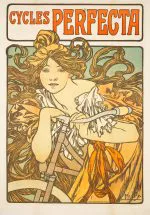 Perfecta Bisikletleri Art Nouveau Afişi