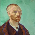 Van Gogh Otoportre Yeşil Zemin