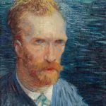 Van Gogh Otoportre Mavi Zemin