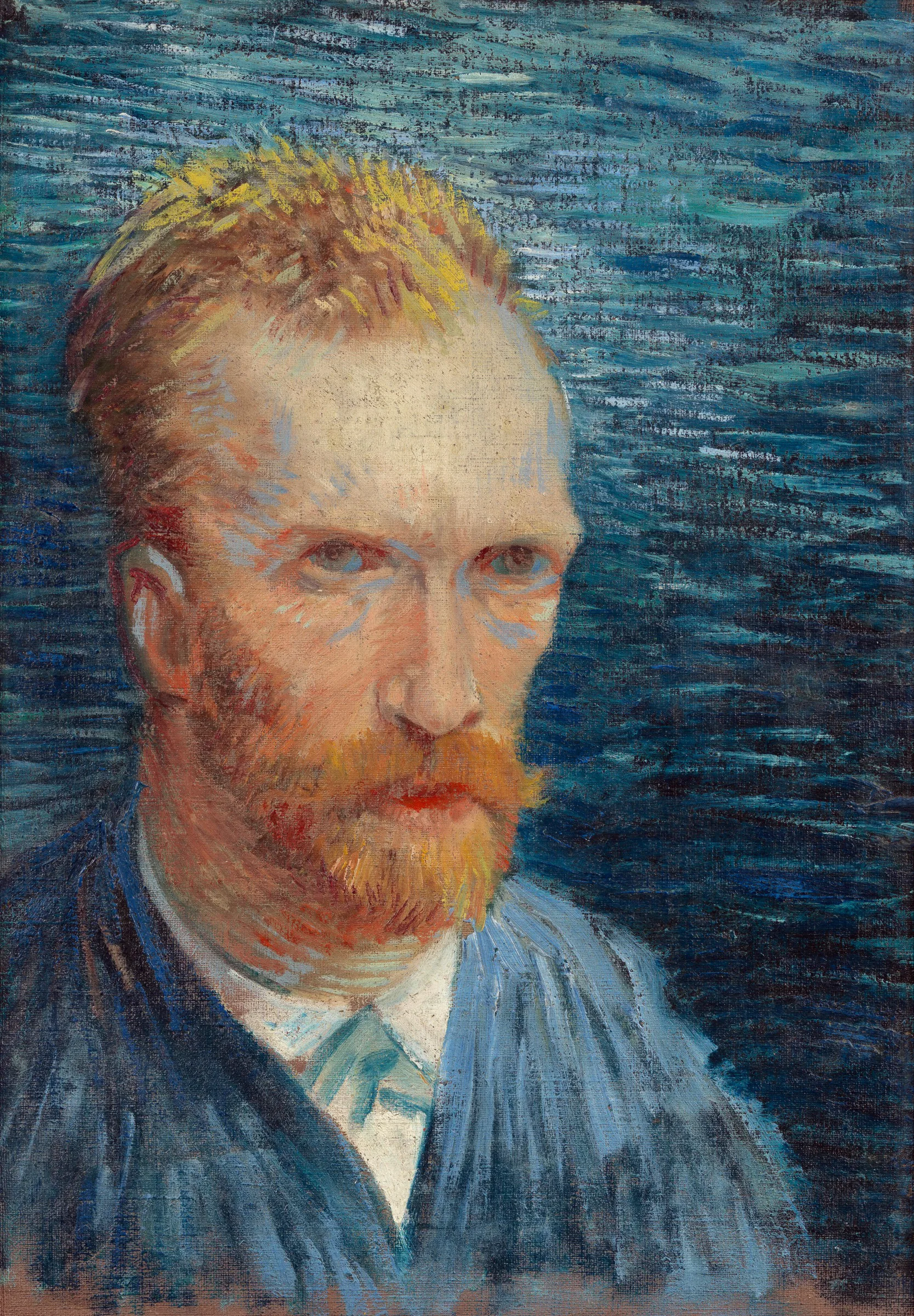 Van Gogh Otoportre Mavi Zemin Van Gogh Otoportre Mavi Zemin