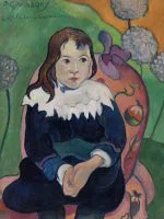 Mavi Elbiseli Çocuk Gauguin