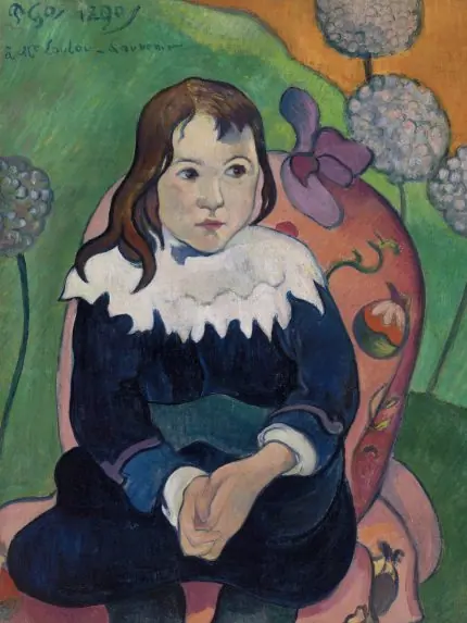 Mavi Elbiseli Çocuk Gauguin