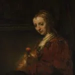 Karanfilli Kadın Rembrandt