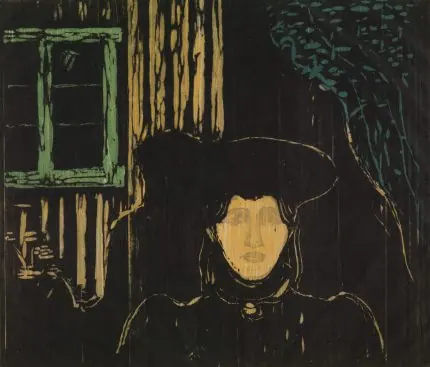 Munch Ay Işığı Gravürü