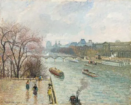 Yağmurlu Öğleden Sonra Louvre