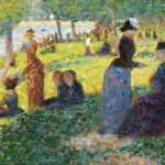 Grande Jatte Yağlıboya Eskizi