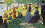 Grande Jatte Yağlıboya Eskizi