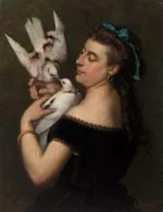 Güvercinli Kadın Courbet