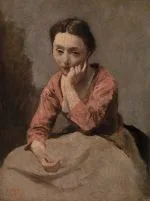 Düşünceli Genç Kadın Corot