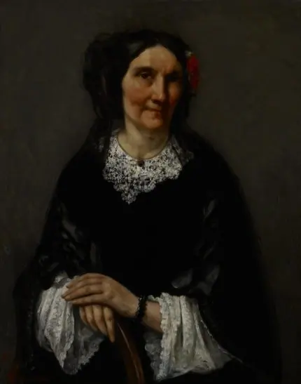 Siyah Elbiseli Hanım Courbet