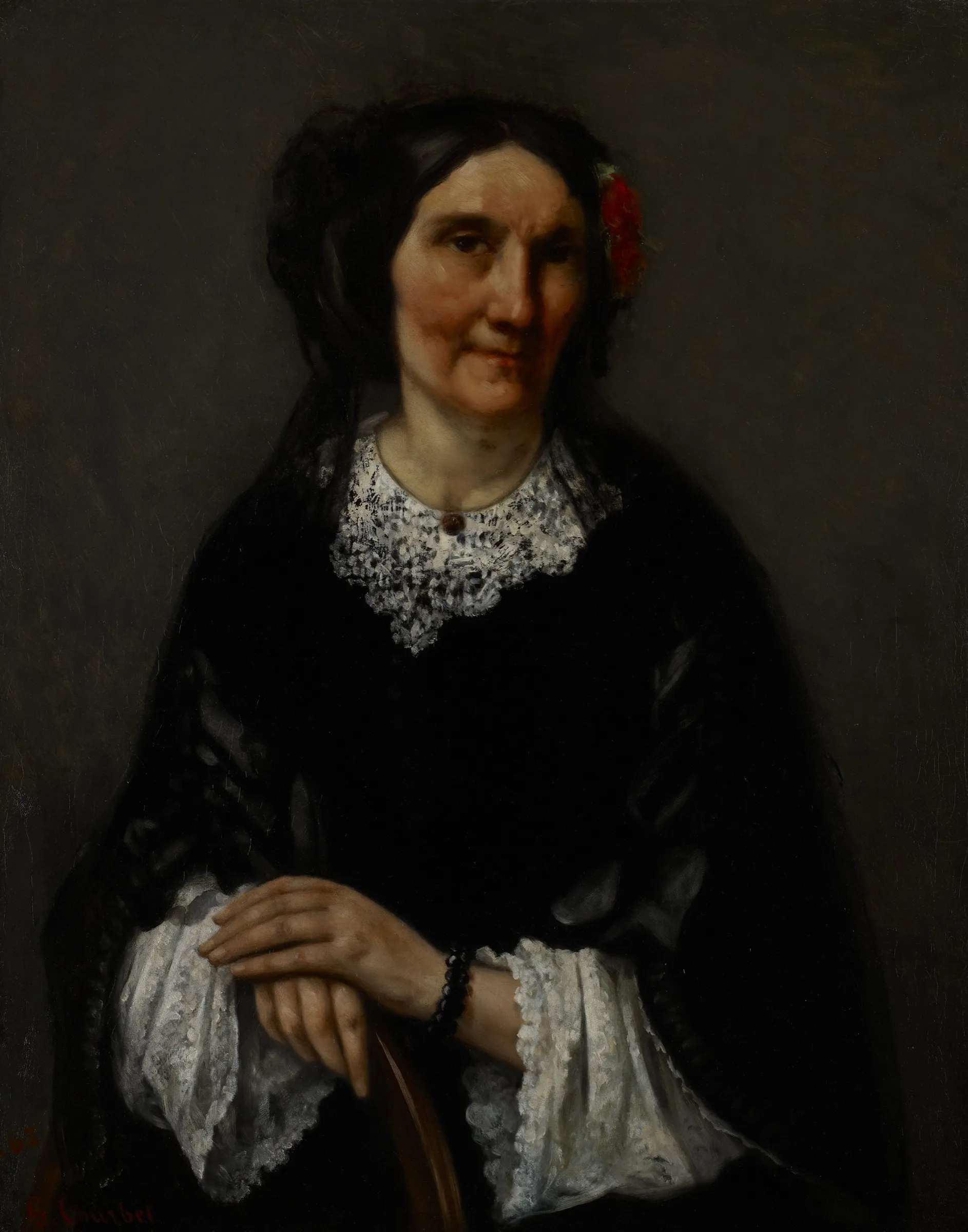 Siyah Elbiseli Hanım Courbet Siyah Elbiseli Hanım Courbet