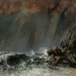 Kayalıkta Dalga Courbet