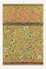 Sarı Çiçekli Şal Deseni