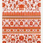 Turuncu Şerit Bordür Deseni