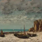 Etretat’ta Balıkçı Tekneleri