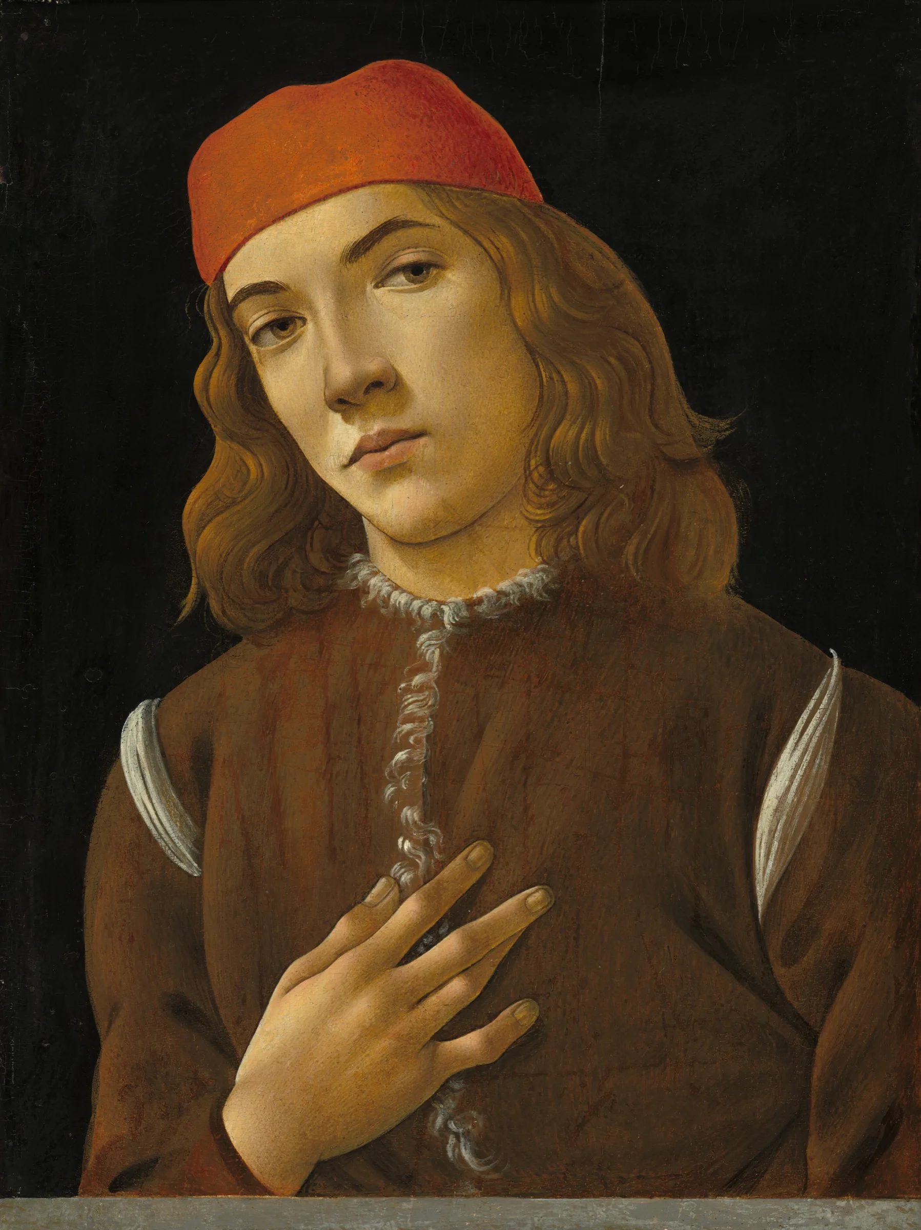 Botticelli Genç Adam Portresi Botticelli Genç Adam Portresi