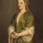 Elma Tutan Kadın Titian