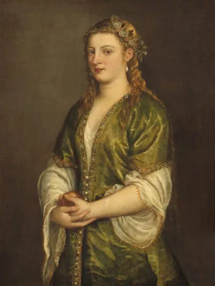 Elma Tutan Kadın Titian