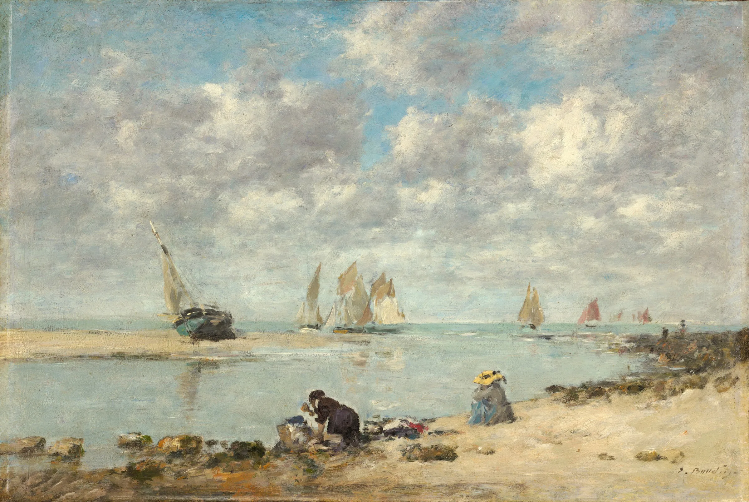 Trouville Yakınında Çamaşırcı Trouville Yakınında Çamaşırcı