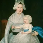 Beyazlar İçinde Anne ve Çocuk