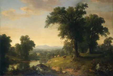 Pastoral Nehir Kıyısı