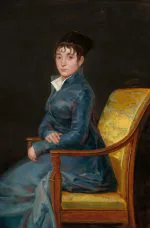 Mavi Elbiseli Hanım Goya
