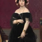 Siyah Elbiseli Madam Ingres