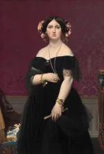 Siyah Elbiseli Madam Ingres