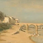 Mâcon Köprüsü Suluboyası