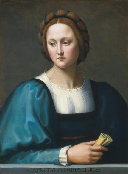 Mavi Elbiseli Lucrezia